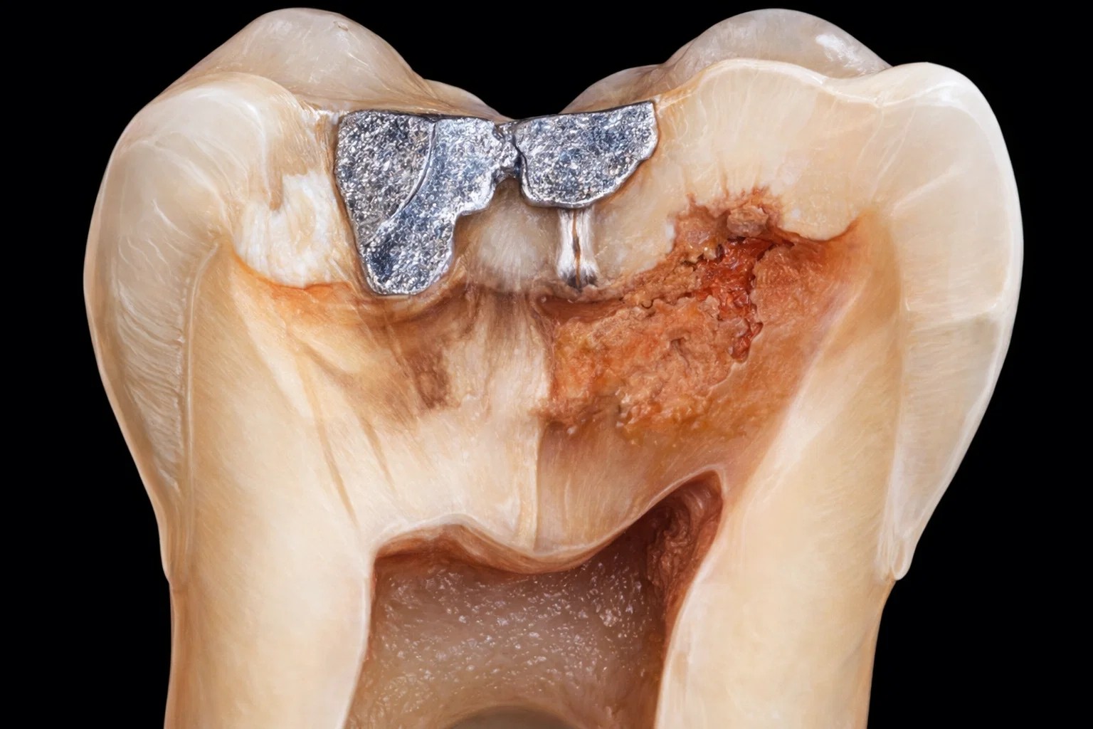 크라운 내부 이차 충치 진단